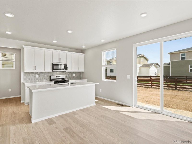 Furnished interior view inside a new home in Revere at Johnstown, Johnstown (Image 9). Furnished interior view inside a new home in Revere at Johnstown, Johnstown (Image 9).