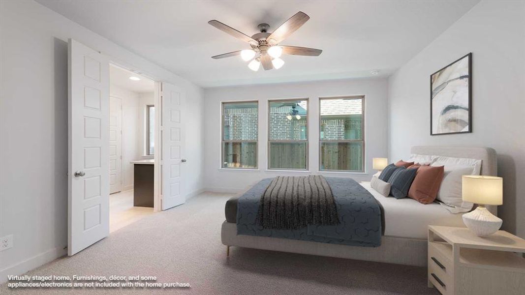 Furnished interior view inside a new home in The Parks At Wilson Creek 40', Celina (Image 5). Furnished interior view inside a new home in The Parks At Wilson Creek 40', Celina (Image 5).