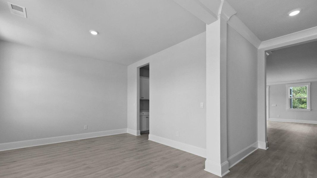 Spacious, unfurnished interior of a new home in Sheep Island, Summerville (Image 36). Spacious, unfurnished interior of a new home in Sheep Island, Summerville (Image 36).