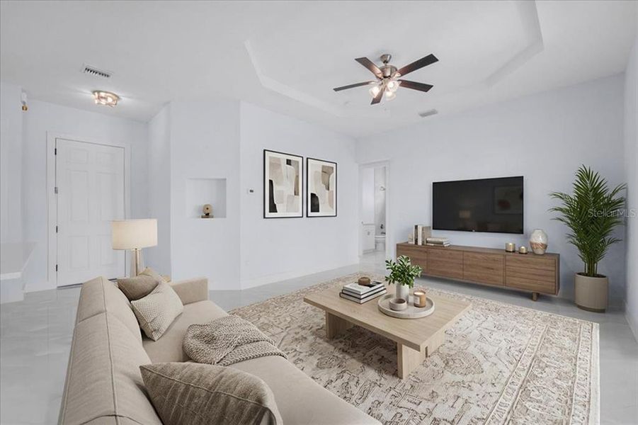 Furnished interior view inside a new home in , Lehigh Acres (Image 10). Furnished interior view inside a new home in , Lehigh Acres (Image 10).