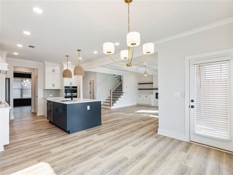 Furnished interior view inside a new home in , Buford (Image 10).