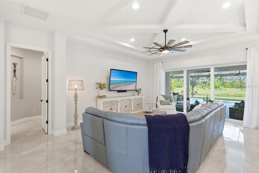 Furnished interior view inside a new home in The Reserve at Twin Rivers, Parrish (Image 6). Furnished interior view inside a new home in The Reserve at Twin Rivers, Parrish (Image 6).