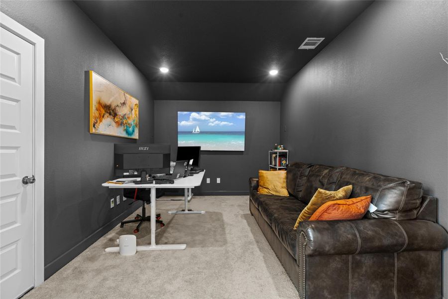 Secondary full suite downstairs, converted into an office Secondary full suite downstairs, converted into an office