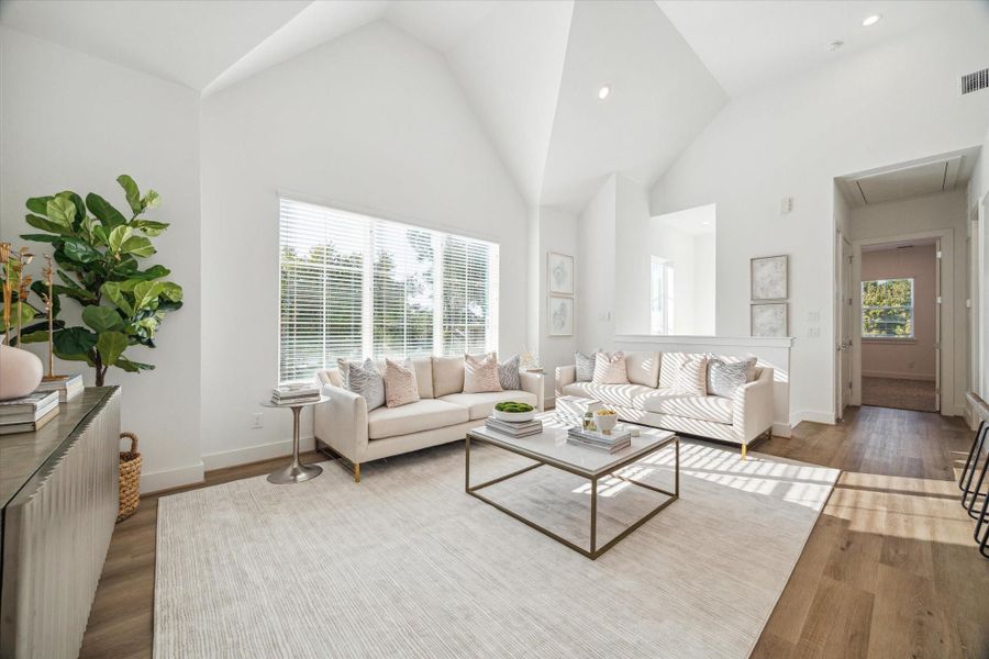 Furnished interior view inside a new home in , Houston (Image 3).