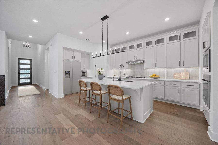 Furnished interior view inside a new home in Parkside On The River: 50ft. lots, Georgetown (Image 4). Furnished interior view inside a new home in Parkside On The River: 50ft. lots, Georgetown (Image 4).