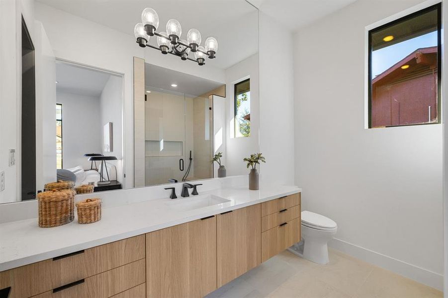 Furnished interior view inside a new home in , Farmers Branch (Image 30). Furnished interior view inside a new home in , Farmers Branch (Image 30).