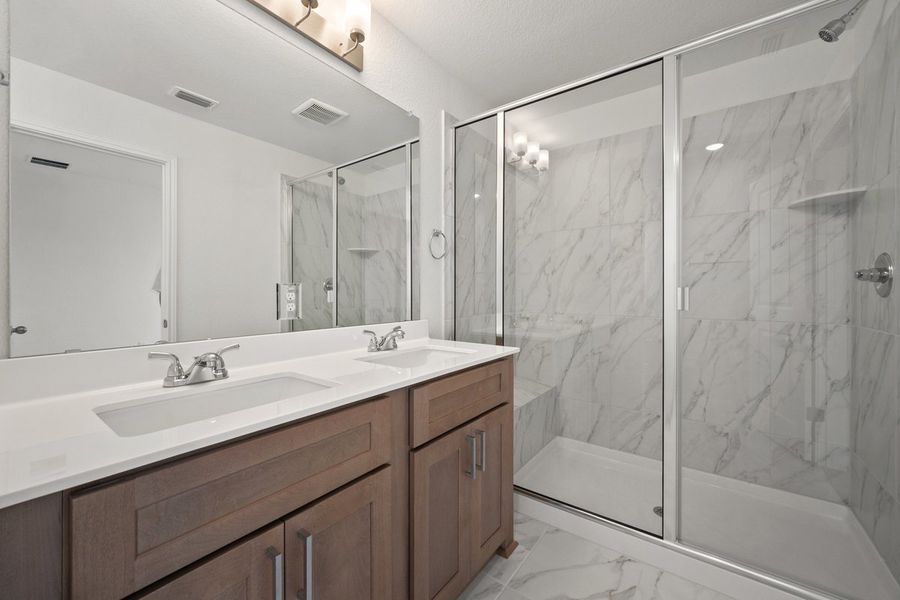 Furnished interior view inside a new home in Porter Country, Buda (Image 16). Furnished interior view inside a new home in Porter Country, Buda (Image 16).