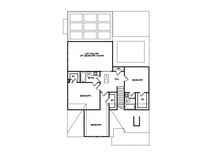 2D floor plan layout of this home in Sutton's Landing, Statham, GA (Image 6).