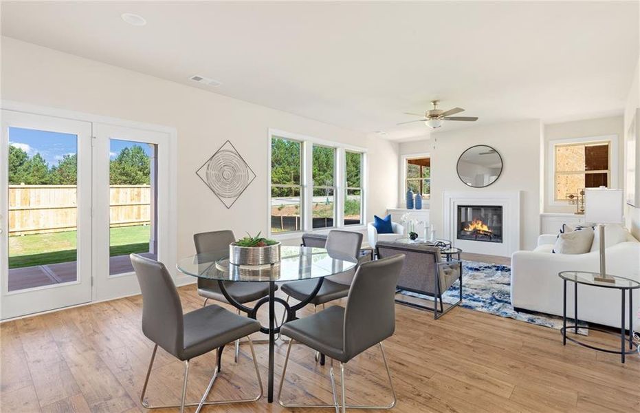 Furnished interior view inside a new home in , Buford (Image 13).