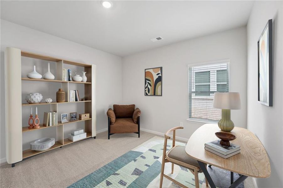 Furnished interior view inside a new home in Westmont Preserve, Powder Springs (Image 17).