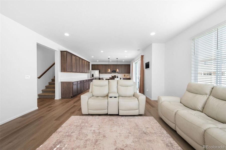 Furnished interior view inside a new home in Thompson River Ranch, Johnstown (Image 23).