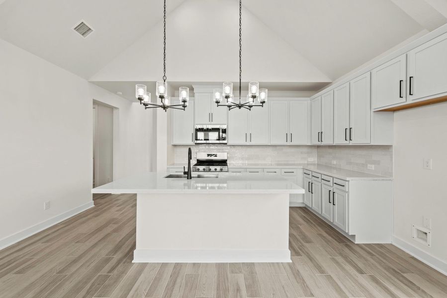 Furnished interior view inside a new home in The Trails - 45', New Caney (Image 10). Furnished interior view inside a new home in The Trails - 45', New Caney (Image 10).