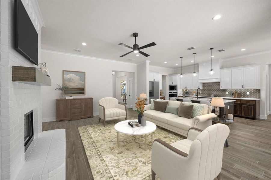 Furnished interior view inside a new home in Arbor Hills, Poolville (Image 31). Furnished interior view inside a new home in Arbor Hills, Poolville (Image 31).