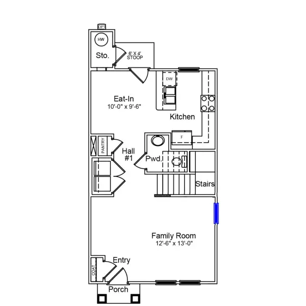 2D floor plan layout of this home in Astoria, Columbia, SC (Image 2).