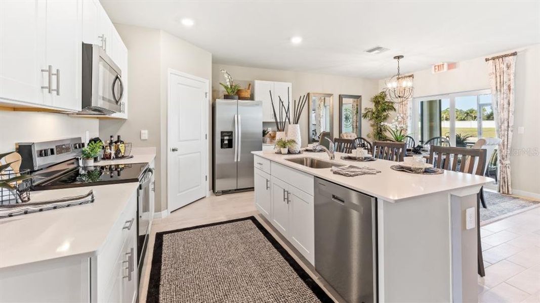 Furnished interior view inside a new home in Central Parc, North Port (Image 10).