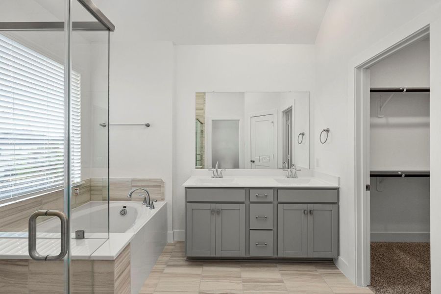 Furnished interior view inside a new home in Marvida, Cypress (Image 10).