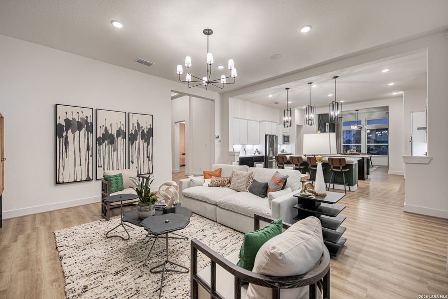 Furnished interior view inside a new home in Mesa Western, Cibolo (Image 31).