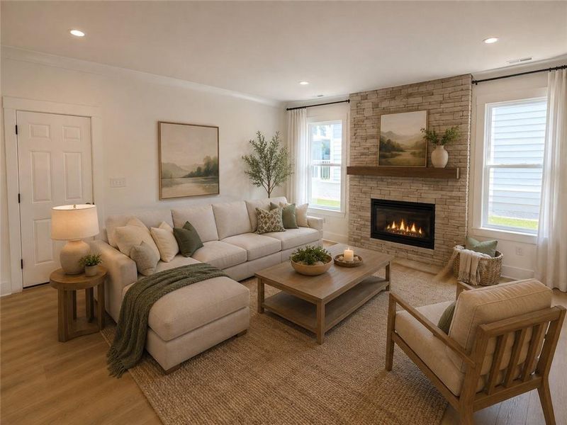 Furnished interior view inside a new home in Marble Tree, Ball Ground (Image 7).