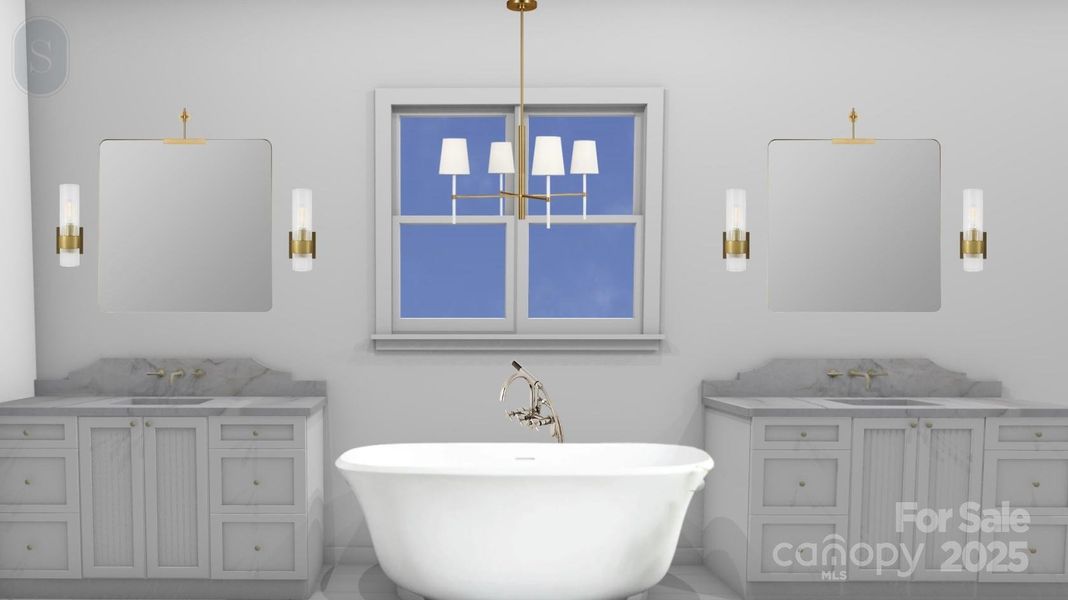Primary  Bathroom Rendering