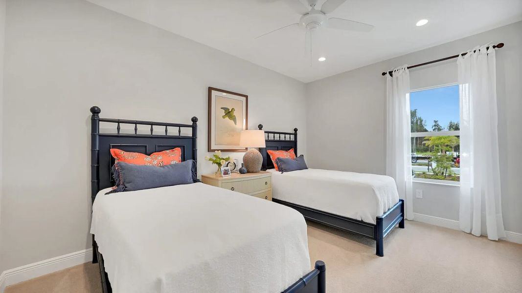 Furnished interior view inside a new home in Windward, Lakewood Ranch (Image 17). Furnished interior view inside a new home in Windward, Lakewood Ranch (Image 17).