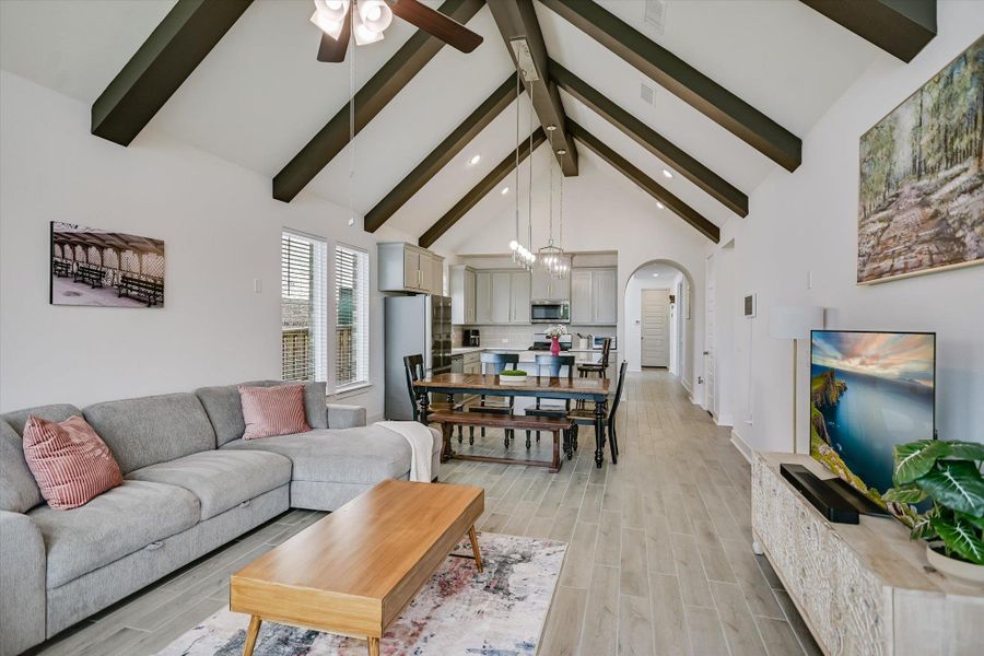 Furnished interior view inside a new home in Parmer Ranch, Georgetown (Image 27).