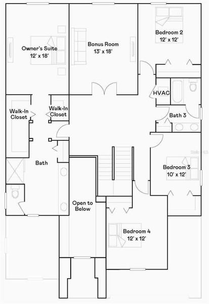 2D floor plan layout of this home in , Bradenton, FL (Image 5).