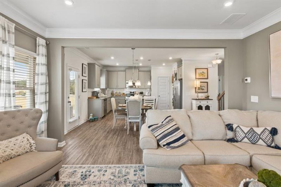 Furnished interior view inside a new home in Glen at Cave Springs, Douglasville (Image 22).