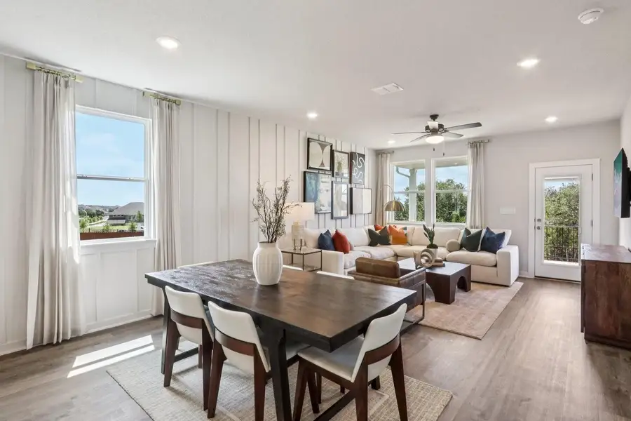 Furnished interior view inside a new home in Jennings Place, Georgetown (Image 4). Furnished interior view inside a new home in Jennings Place, Georgetown (Image 4).
