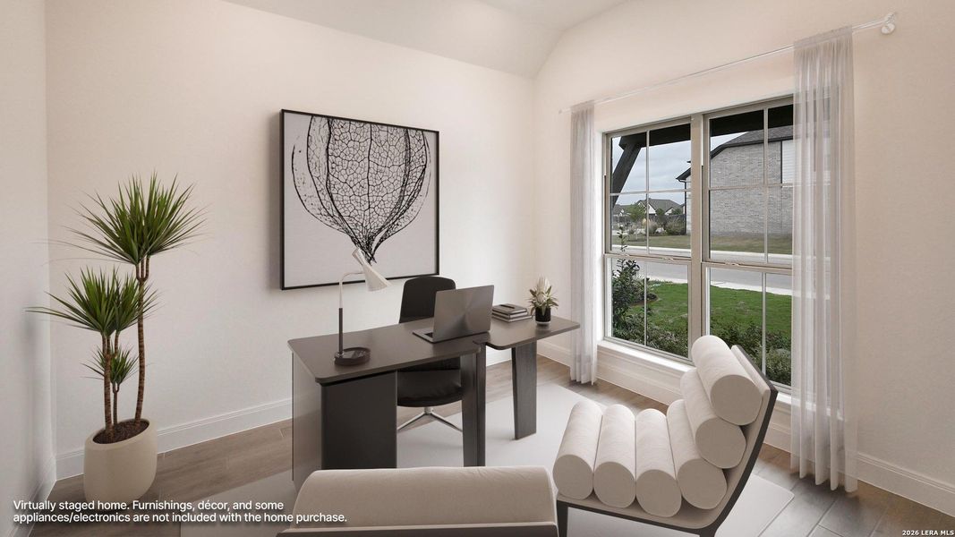 Furnished interior view inside a new home in Meadows of Mill Creek, Seguin (Image 3).