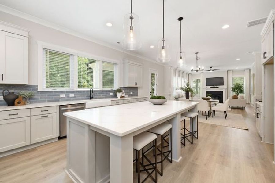 Representative furnished interior of a home built from the Kemp by True Homes in Wheatfield Estates, Statesville (Image 5).