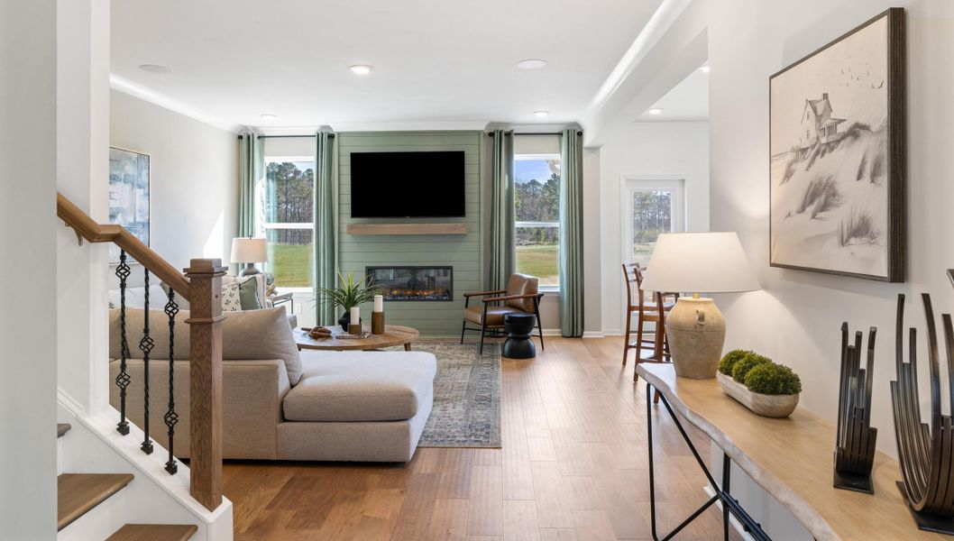 Furnished interior view inside a new home in The Oaks, Goose Creek (Image 38).