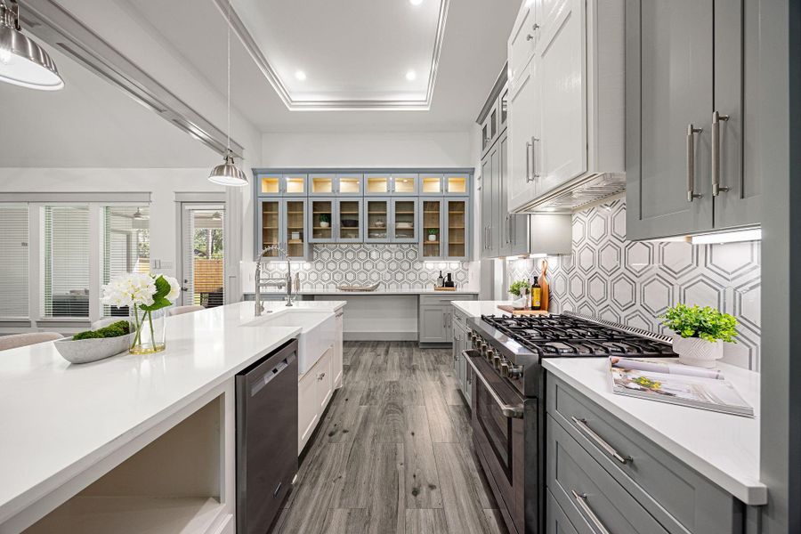 Furnished interior view inside a new home in , Houston (Image 37).