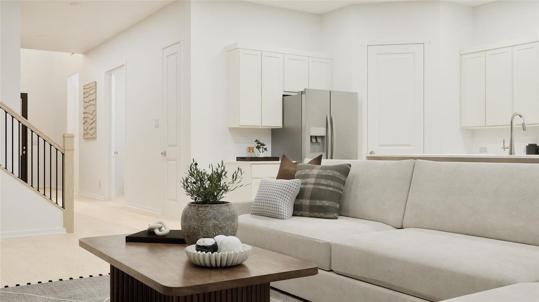 Furnished interior view inside a new home in Woodfield Preserve, Georgetown (Image 7). Furnished interior view inside a new home in Woodfield Preserve, Georgetown (Image 7).