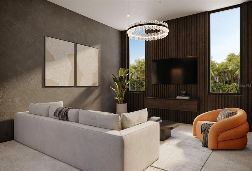 Furnished interior view inside a new home in , Sarasota (Image 9). Furnished interior view inside a new home in , Sarasota (Image 9).