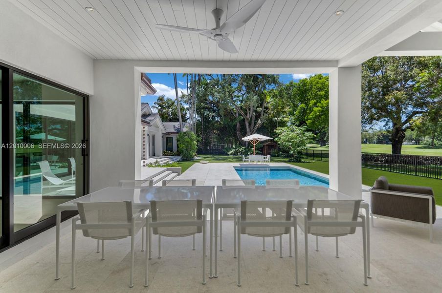 Exterior details and patio area of a home in , Coral Gables (Image 31).