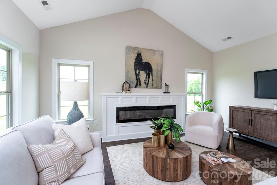 Furnished interior view inside a new home in , Monroe (Image 8). Furnished interior view inside a new home in , Monroe (Image 8).