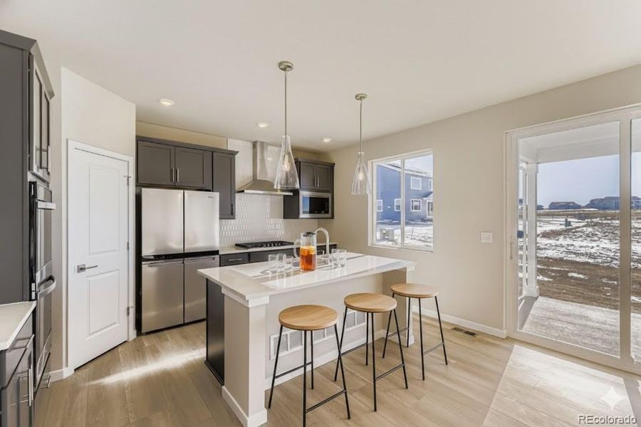 Sierra Gourmet Kitchen - virtually staged photo