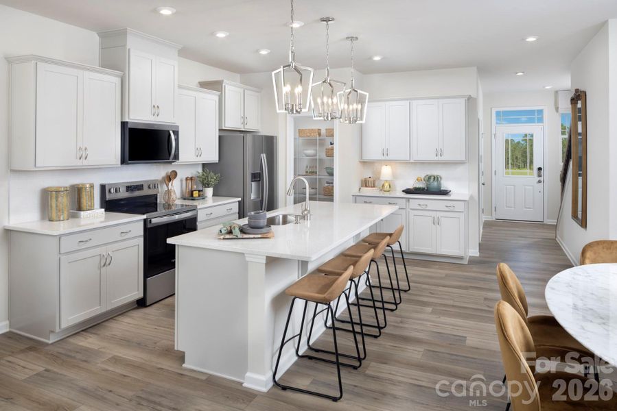 Furnished interior view inside a new home in Bailey Run, Charlotte (Image 6).