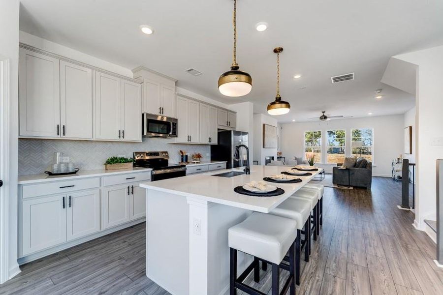 Furnished interior view inside a new home in Auburn Glen, Dacula (Image 9). Furnished interior view inside a new home in Auburn Glen, Dacula (Image 9).