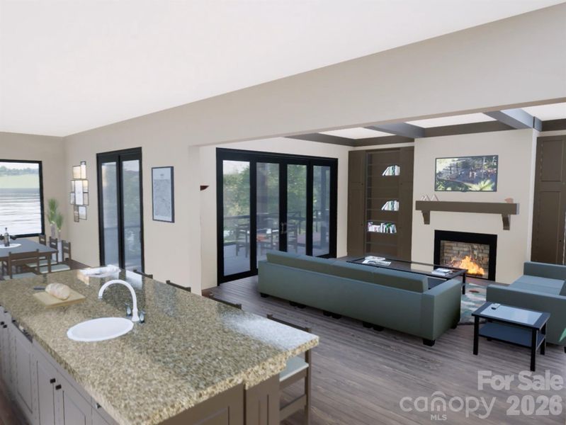 Furnished interior view inside a new home in , Clover (Image 5). Furnished interior view inside a new home in , Clover (Image 5).