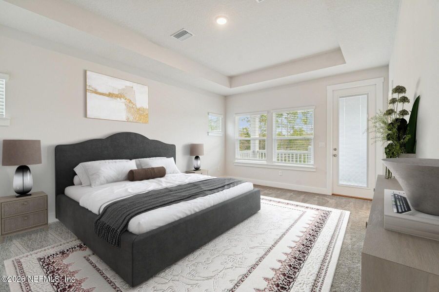 Furnished interior view inside a new home in Kettering at eTown - Paired Villas, Jacksonville (Image 6).