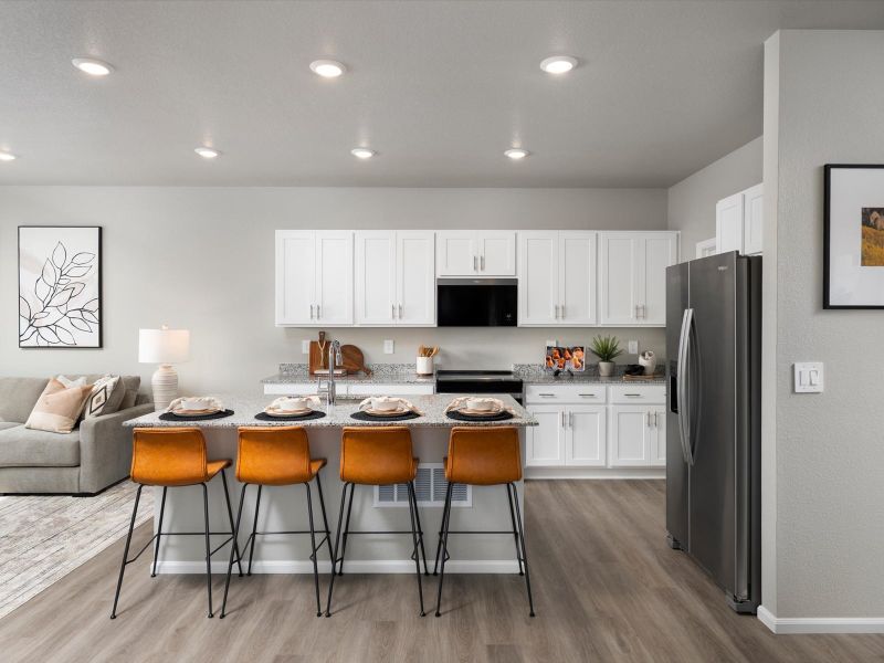 Furnished interior view inside a new home in York Station, Thornton (Image 4).