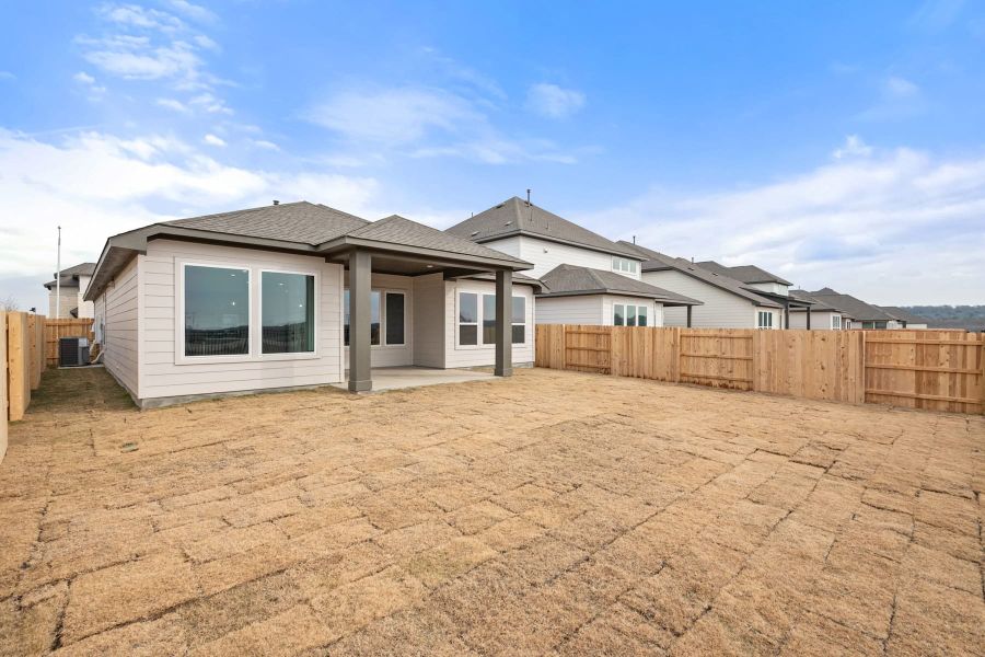 Exterior details and patio area of a home in Lagos Reserve, Manor (Image 27).