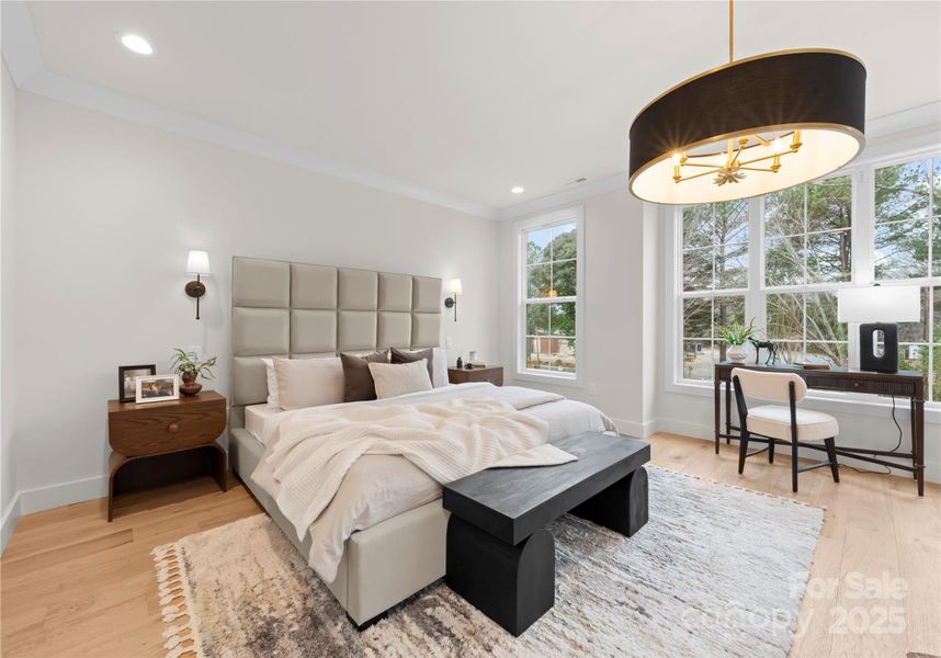 Furnished interior view inside a new home in , Charlotte (Image 8).