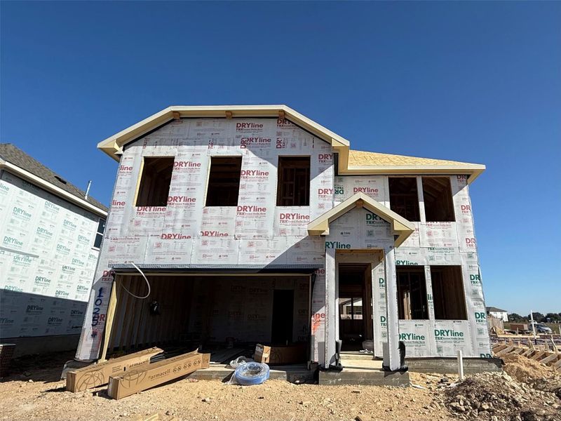 In-progress construction of a new home in Berry Creek Highlands, Georgetown, TX (Image 9).