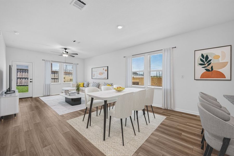 Furnished interior view inside a new home in Sunfield, Buda (Image 14).