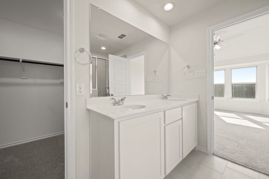 Front exterior of a new home in Myrtle Creek, Waxahachie, TX, highlighting curb appeal (Image 24). Front exterior of a new home in Myrtle Creek, Waxahachie, TX, highlighting curb appeal (Image 24).