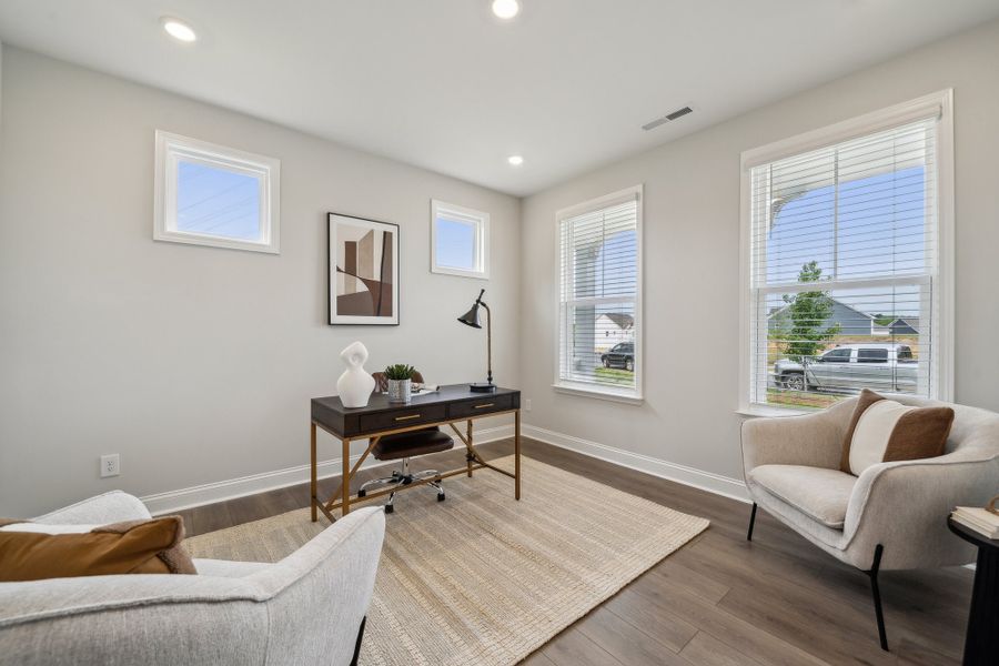 Furnished interior view inside a new home in Stafford at Langtree, Mooresville (Image 7).
