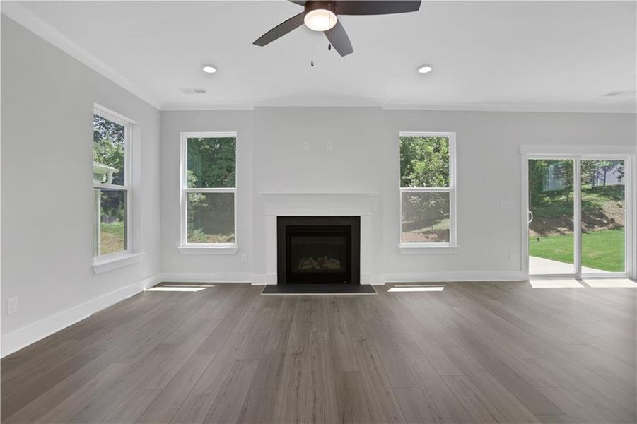 Spacious, unfurnished interior of a new home in Villas at Dawsonville, Dawsonville (Image 32). Spacious, unfurnished interior of a new home in Villas at Dawsonville, Dawsonville (Image 32).