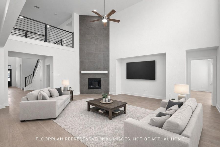 Furnished interior view inside a new home in Lone Star Landing, Montgomery (Image 11).